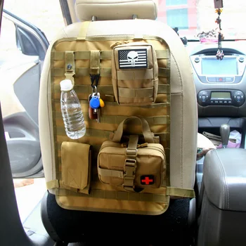 Lauko Taktinių Automobilio galinės Sėdynės Organizatorius daugiafunkcinio Sporto Priedų Saugojimo Kišenės Karinės Paketo Molle Sėdynės Padengti Krepšys