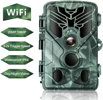 Lauko WiFi Spąstus GameCam 20mp 1080p Foto Craps Takas, vaizdo Kameros, Kamera Medžioklės Kamera Laukinės gamtos Naktinio Matymo Gyvūnijos App 