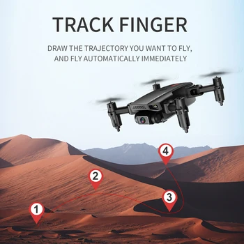LAUMOX P2 Mini Drone Wifi FPV 1080P 4K HD Dual Camera Gravity Jutiklis Aukščio Laikyti Juoda Juoda, Sulankstomas Quadcopter RC Tranai Žaislas
