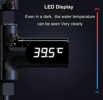 LED Ekranas, Namų Vandens Dušo Termometras Temperture Metrų Stebėti, Virtuvė, Vonios kambarys Protingo Namo Kūdikių Priežiūra