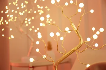 LED Nakties Šviesos Kalėdų Eglutė Pearl eglučių žiburiai gypsophila Namų, Vaikų, Miegamojo Puošimas Pasakų Žibintai Šviesulys Atostogų šviesos