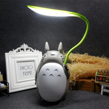 LED Nakties Šviesos USB Įkrovimo Animacinių filmų Lapų Mano Kaimynas Totoro Gyvūnų Naktį Šviesos Naktiniai Darželio Stalo Lempos Vaikams, Vaikų Dovanų