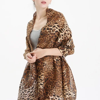 Leopard šalikas pashminas moterų gyvūnų spausdinti medvilnės žiemos šalikai moteris pavogė ilgai echarpe foulard femme bufanda mujer
