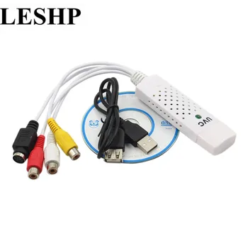 LESHP Nešiojamų Easycap USB 2.0 Audio Capture Kortelės Adapteris į VHS į DVD, Video Capture Konverteris Win7/8/XP/Vista Aukštos Kokybės