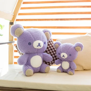 Levandų Rilakkuma pliušinis lėlės violetinė meška įdaryti žaislas kawaii anime pliušinis žaislas miela dovana draugei, Kambario dekoracijas