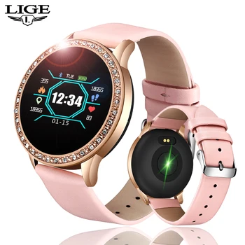 LIGE 2019 Naujas Moterų Smart Watch Širdies ritmo Monitorius Mados Ponios žiūrėti Fitness Tracker Sporto Smartwatch 