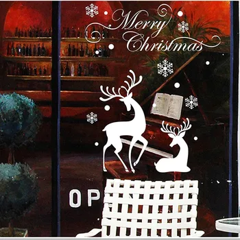 Linksmų Kalėdų Lango Stiklo, PVC Sienų Lipduko Kalėdų 