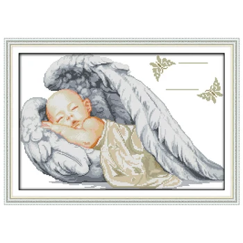 Little angel, gimimo liudijimų, spausdinama ant drobės 11CT 14CT 