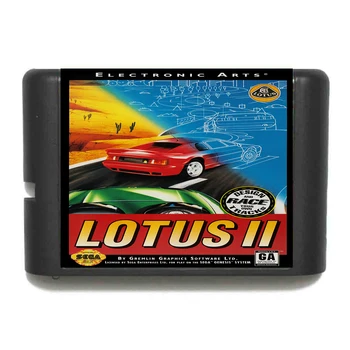 Lotus II 16 bitų MD Žaidimo Kortelės Sega Mega Drive Genesis