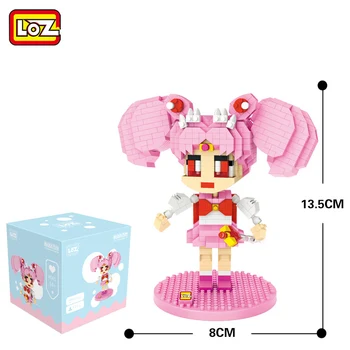 LOZ Deimantų Blokai Sailor Moon Chibiusa Luna Blokai Kortelės Gūstītājs Sakura elnių Plytų Pav LOZ Blokai Nustatyti Žaislas 9795