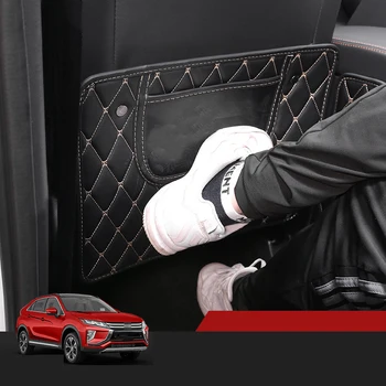 Lsrtw2017 už Mitsubishi Eclipse Kryžiaus Automobilio Sėdynės atlošo Anti-kick Mat Raštas Interjero Aksesuarų 2018 2019 2020