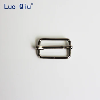 Luo Qiu50 vnt./daug 25mm 1in sidabro austinio diržo reguliavimo sagtis petnešos Diržo sagtis Slankiklį Trečia pavara atskaitą suspender įrašus