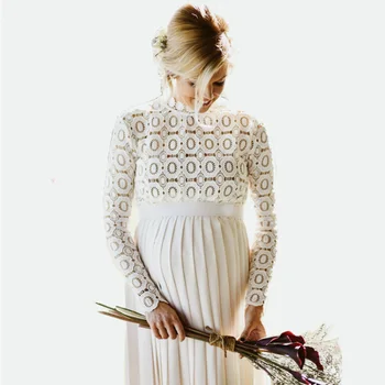 LZH Motinystės Drabužių 2020 Naujas Nėrinių Vaiskiai Balta Motinystės Suknelės Nėštumas Nėščių Moterų Fotografijos Rekvizitai Suknelė Suknelės