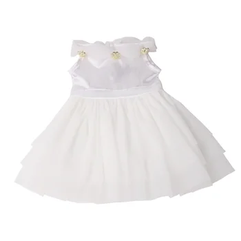 Lėlės drabužiai 3 spalvos princesė vestuvių suknelė žaislas tinka priedai 18 colių Mergina lėlės ir 43 cm kūdikių lėlės c438-c440