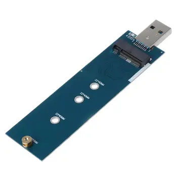 M. 2 į USB Adapteris B Klavišą M. 2 SMA Adapteris USB 3.0 prie 2280 M2 SSD Disko Adapteris Keitiklis SSD Kortelių Skaitytuvas