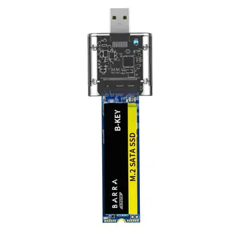 M2 VSD Byloje M. 2 USB 3.0 Pr 1 5Gbps Didelės spartos SSD Aptvarą SATA M. 2 NGFF SSD 2242 2260 2280 Kortelės Adapteris