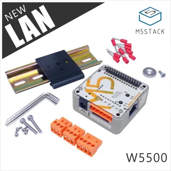 M5Stack LAN controller bazės W5500 TCP/IP įterptųjų Ethernet tinklo modulis taikyti pramonėje, įtampa 9-24V