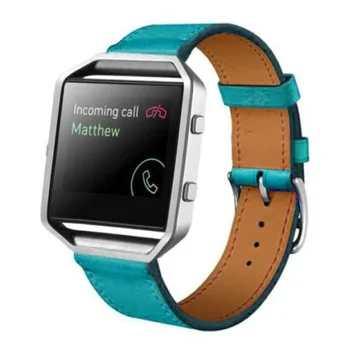 Madinga Watchstrap PU Oda Žiūrėti Juosta Riešo Dirželis Fitbit Blaze Smart Watch ~ TT@88