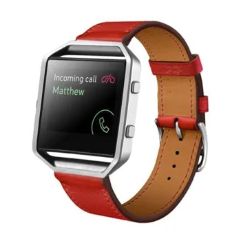 Madinga Watchstrap PU Oda Žiūrėti Juosta Riešo Dirželis Fitbit Blaze Smart Watch ~ TT@88
