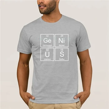 Mados 2019 tendencija T-shirt Juokinga Genijus Mokslo Chemijos Vasaros Trumpas Rankovės O-Kaklo Medvilnės marškinėlius su užrašu Unisex OT-915 už mans