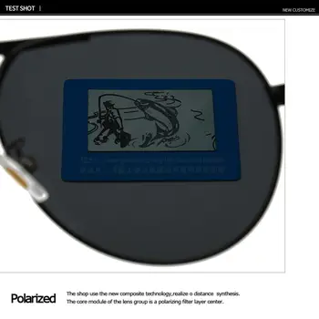 Mados Poliarizuoti Akiniai nuo saulės Vyrams, Prekės ženklo Dizaineris Žvejybos Vairavimo Pilotas Saulės Akiniai Vyrų Oculos de sol 8480