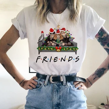 Mados Vyrai, Moterys, Draugai, Marškinėliai Paaugliams Pora Art Dizaino Draugais T-Shirt Juokingas Cool Spausdinti Atsitiktinis Berniukams, Mergaitėms Trumpomis Rankovėmis Viršūnes
