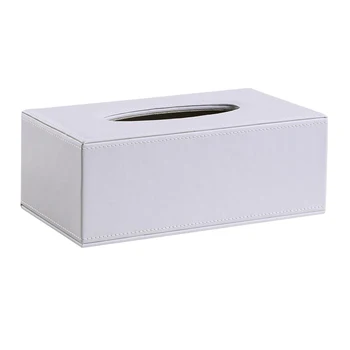 MagiDeal Darbalaukio Audinių Laikiklis Baltas Office Box Vystymo Organizatorius Tualetinio Popieriaus Laikiklį, Stilingas Namų 9.84x5.51x3.74 colių