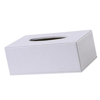 MagiDeal Darbalaukio Audinių Laikiklis Baltas Office Box Vystymo Organizatorius Tualetinio Popieriaus Laikiklį, Stilingas Namų 9.84x5.51x3.74 colių