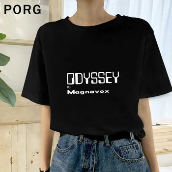 Magnavox Odyssey Baltoji Moterų Mados Marškinėliai Tumblr Cool Spausdinti Viršūnes Mielas Trumpas Rankovės Ulzzang Modis T-Shirt Vyrai Karšto Pardavimo