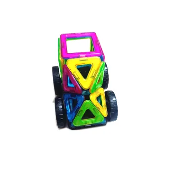 Magnetinis konstruktorius Bendrosios Švietimo Žaislai Neocub Magneto Modelį, Statyba Blokai Didelis Geležies Dizaineris 3D Automobilis 