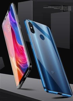 Magnetinės Metalo Telefoną Atveju Huawei Honor 8X Visiškai Padengti magic2 Priekiniai ir Atgal Grūdintas Stiklas Garbė Žaisti Žaisti Žaisti 3 3E