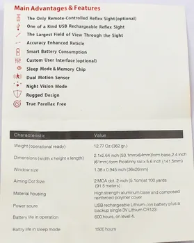 Magorui Taktinis MH1 Red Dot Akyse taikymo Sritis Dvigubas Judesio Jutiklis Reflex Akyse Didžiausią Lauko vaizdo Airsoft Akyse