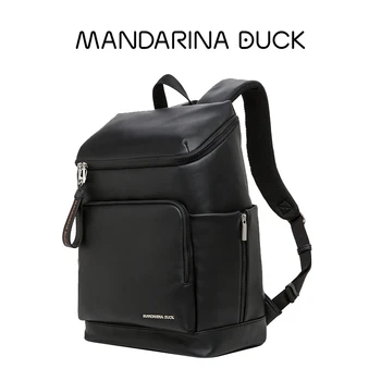Mandarina Duck Vyrų Kuprinė itališkos Odos PORTRETŲ Serijos Kelionių Verslo Mokyklos Maišą Mados Vandeniui Atsitiktinis Odos Maišas