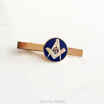 Masinu Mados Vyrų Kaklo prisegamas Baras Mūro Aikštėje ir Kompasas G Mūrininko Freemason Blue Lodge Sunku Emalio Ryšius Įrašus