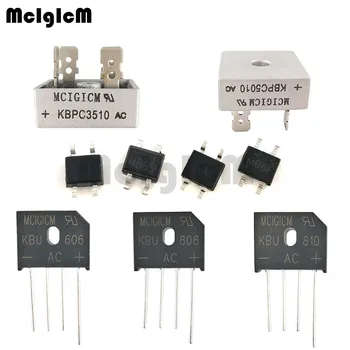 MCIGICM KBPC3510 KBPC5010 KBU606 KBU808 KBU810 diodų tiltas lygintuvas MB10F MB10S MB6F MB6M MB6S