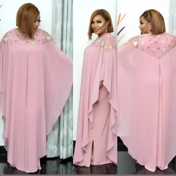 MD Grupė, Chalatai Šifono Boubou Moterų Plius Dydis Suknelės 2 Vienetų Komplektas 2020 Naują Afrikos Mados Ilga Suknelė Ponios Drabužiai, Apranga
