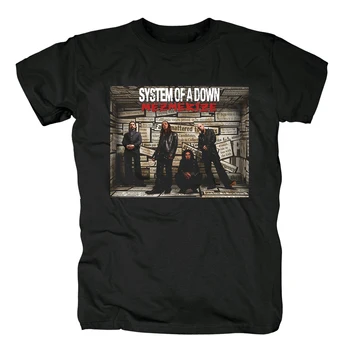 Medvilnės Sistema Žemyn Death Rock n Roll juoda medvilnė nauja, T-Shirt NAUJAS Europos Dydį