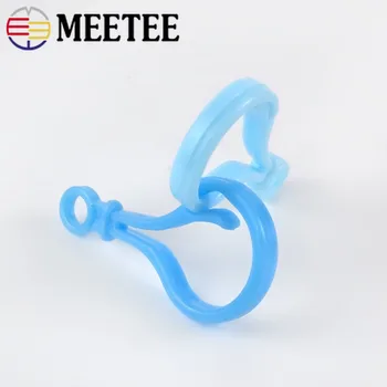 Meetee 100/300pcs Plastikinės Sagtys 