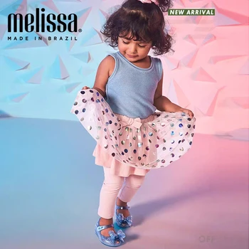 Melissa Mini Ultragirl 2020 Originalus Mergina Želė Sandalai Drugelis Mazgas Vaikai Sandalai Vaikus Paplūdimio Bateliai neslidžiais Melisa