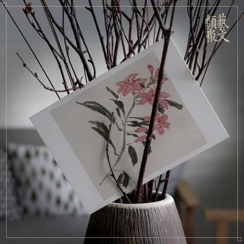 Meno Atvirukas: upės gėlių, paukščių piešimo iki Huang Bin Hong Kraštovaizdžio Kūrybos kortelės / Rašalo tapyba, senovės Antikos stilius