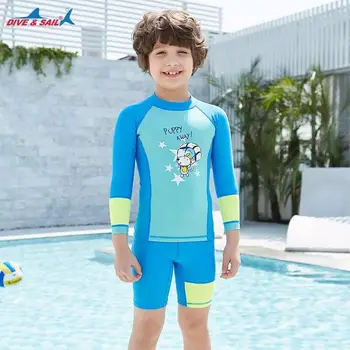 Mergaičių Berniukų maudymosi kostiumėlį UPF 50+ UV ilgomis Rankovėmis maudymosi Kostiumėliai, Maudymosi Kostiumai, 3-12 Metų Vaikams, Vaikų Paplūdimys, Marškinėliai, glaudės, banglenčių, nardymo kostiumas