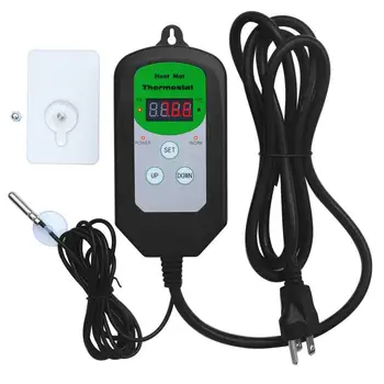 Meterk Elektroninis Termostatas LED Skaitmeninis thermoregulator Veisimo Temperatūros Reguliatorius Termopora su kištukinis Lizdas AC 90V~250V