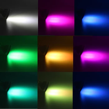 Mi 4W Šviesos RGB BMT LED Prožektoriai, GU10 MR16 AC 110V, 220V, DC12V 2.4 G RF Nuotolinio Belaidžio WiFi Telefono APP Kontrolės RGBW LED Lemputės, lempos