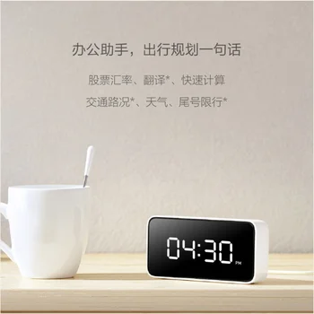 Mi Originalus Xiaomi Mijia Xiaoai Smart Balso Transliacijos Žadintuvas Lentelė Dersktop Biuro Darbams Laikrodžiai Su MI Home APP