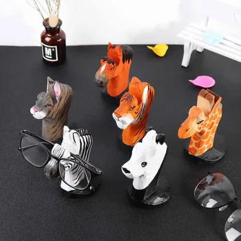 Mielas 3D Gyvūnų Medžio Drožiniai Sunglass Ekranas Stelažo Lentynos, Akiniai Rodo Stovėti Papuošalų Laikiklį Kelių Porų Akinių Vitrina