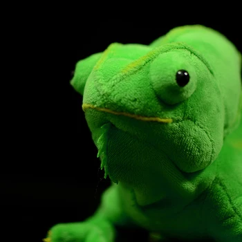 Mielas Chameleonas, Minkšti Kimštiniai Pliušinis Žaislas Modeliavimas Chameleonai Žalia Anole Chamaeleo Lėlės Modelis Realus Gyvūnų, Vaikų Dovanų
