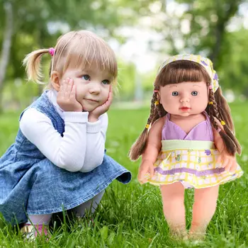 Mielas Modeliavimas Tikroviška Lėlė Žaislų Mergaitėms Mielas Minkštas Vinilo Kalbėjimo Garso Vaikams Nuraminti Kartu Apsimesti Žaisti Lėlės Žaislas