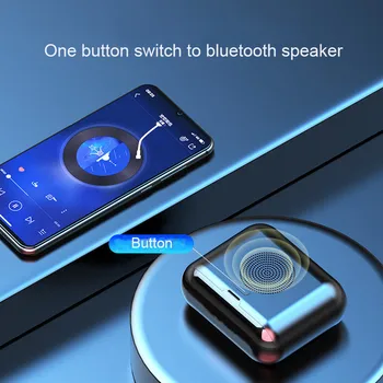 Mini bluetooth ausines f9 Garsiakalbis TWS Belaidės Ausinės, Touch Control 9D Stereo su Mic LED Ekranas Telefono Turėtojas