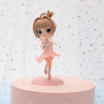 Mini Grožio Dekoratyvinės Lėlės Žaislas Anime Pelėsių Sakura Mergina Žaislai Mergaitėms Kalėdos Gimtadienio Dovana Lėlės Pyragas Apdaila Veiksmų Pav.