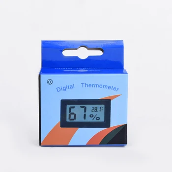 Mini LCD Skaitmeninis Termometras su Drėgmėmačiu Temperatūros Patalpų Patogus Temperatūros ir Drėgmės Jutiklis Matuoklis Daviklis Priemonių Kabelis